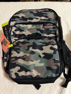 Wonderkids Camo Backpack in Green, Brown, Black